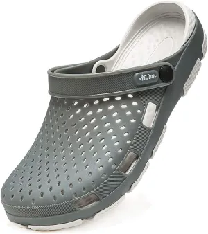 Men's Classic Clogs Garden Shoes Anti-Slip Casual Water Shoe Beach Shower Sandals Summer Slippers