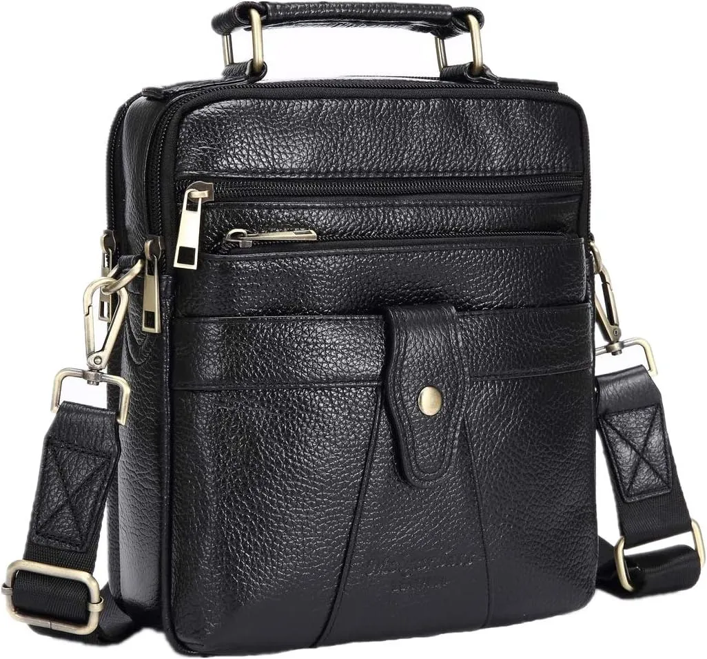 Men's Genuine Leather Messenger Shoulder Bag Handbag CrossBody Briefcase
