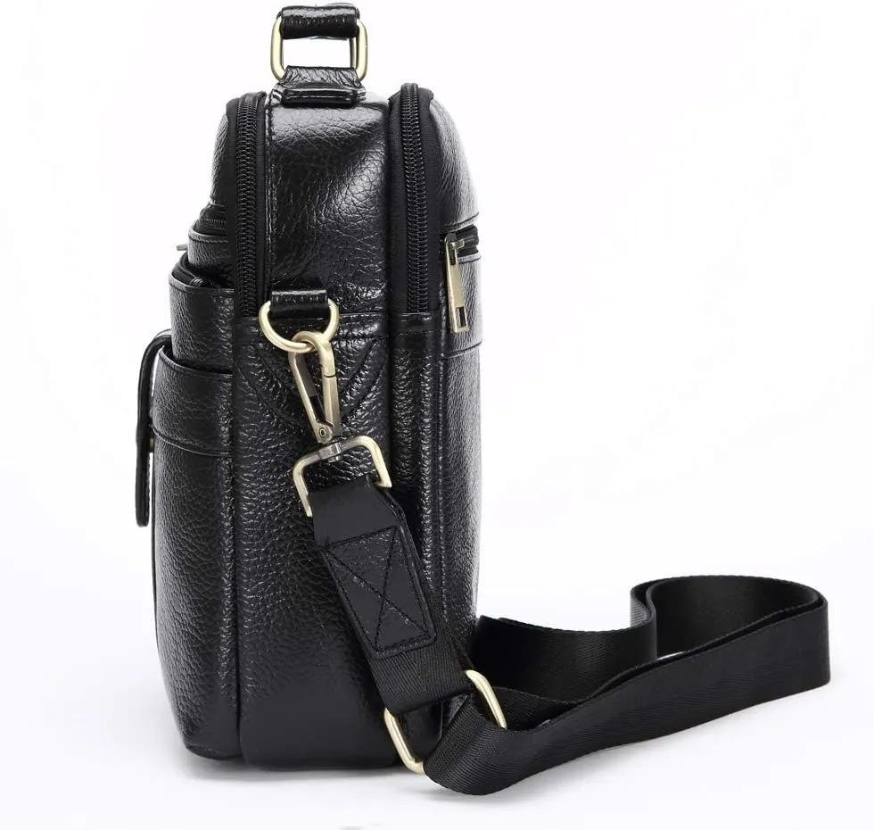 Men's Genuine Leather Messenger Shoulder Bag Handbag CrossBody Briefcase