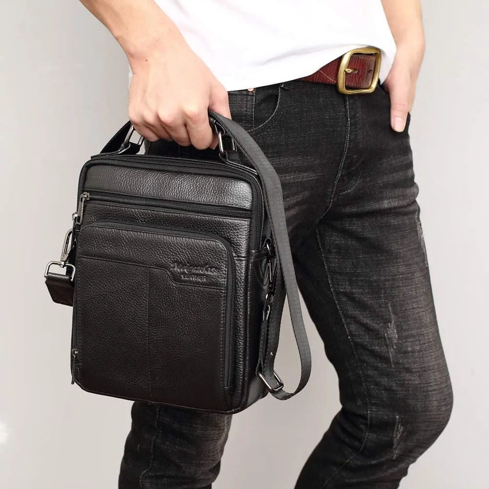 Men's Genuine Leather Messenger Shoulder Bag Handbag CrossBody Briefcase