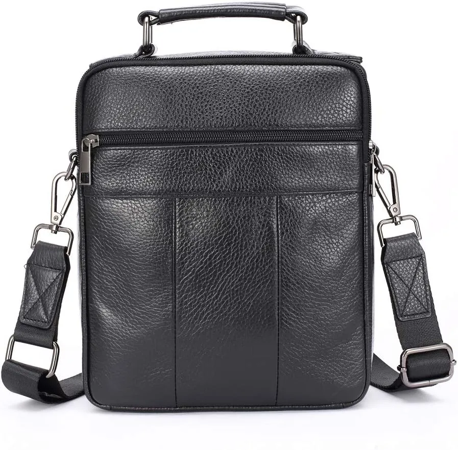 Men's Genuine Leather Messenger Shoulder Bag Handbag CrossBody Briefcase