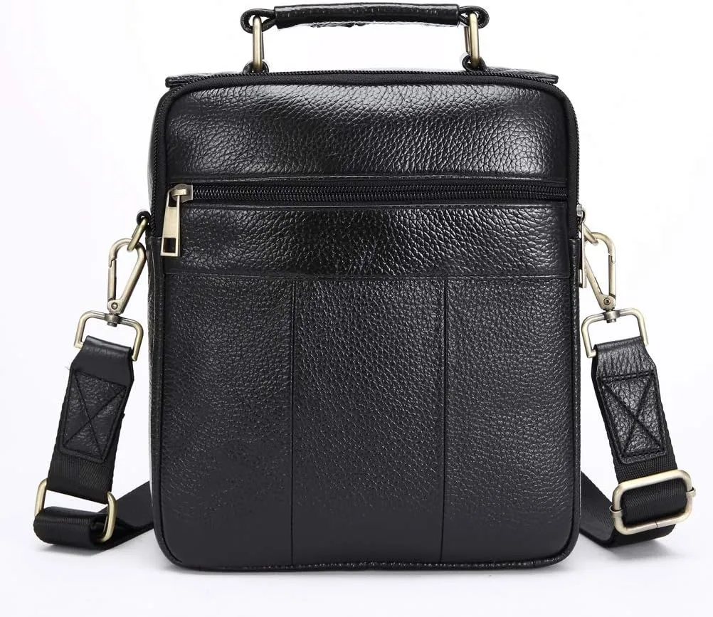 Men's Genuine Leather Messenger Shoulder Bag Handbag CrossBody Briefcase