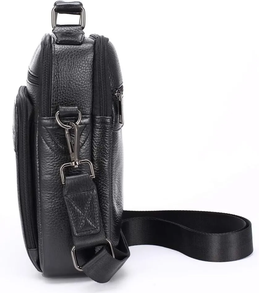 Men's Genuine Leather Messenger Shoulder Bag Handbag CrossBody Briefcase