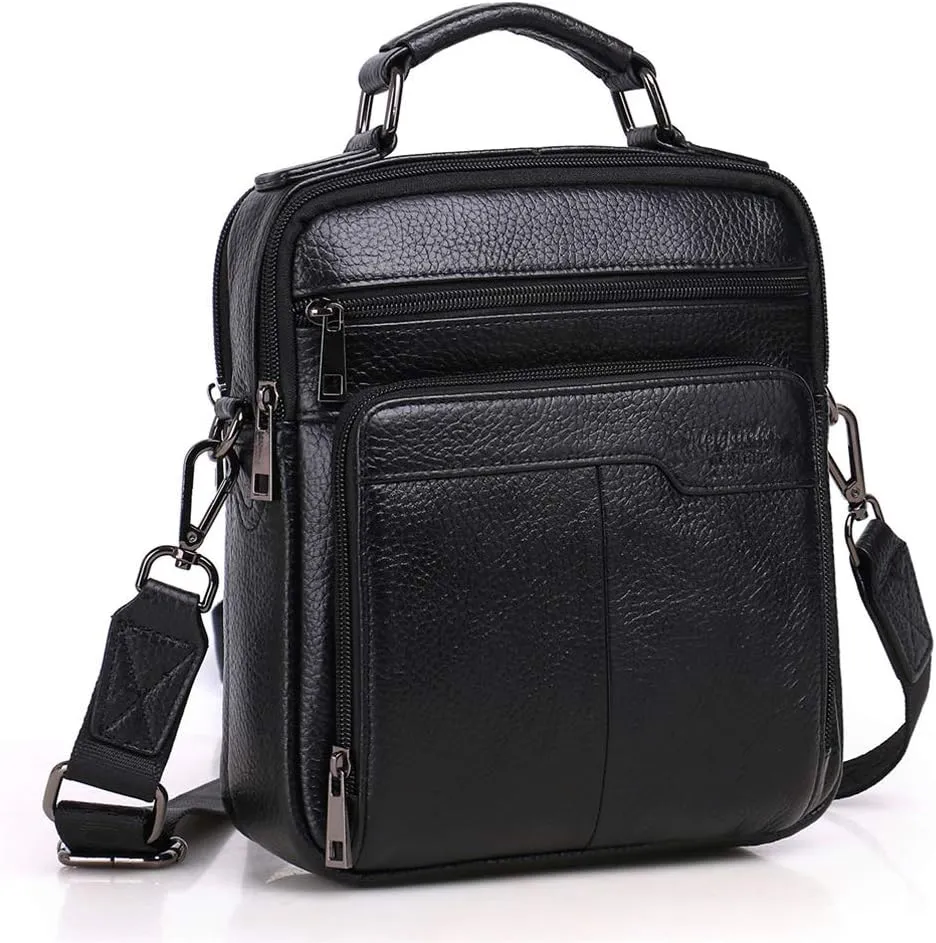 Men's Genuine Leather Messenger Shoulder Bag Handbag CrossBody Briefcase
