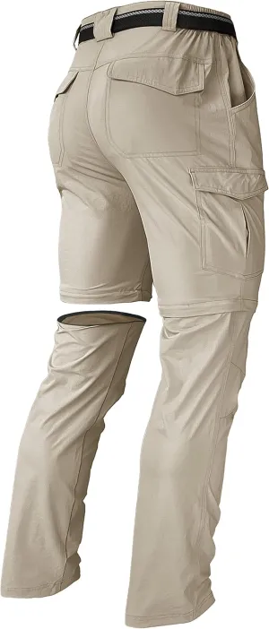 Men's Hiking Pants Convertible Zip Off Lightweight Waterproof Quick Dry Outdoor Fishing Travel Safari Camping