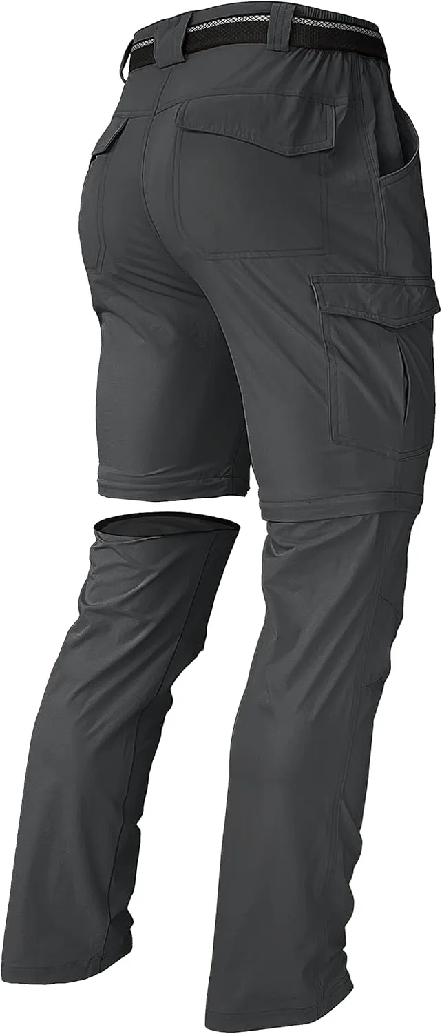Men's Hiking Pants Convertible Zip Off Lightweight Waterproof Quick Dry Outdoor Fishing Travel Safari Camping