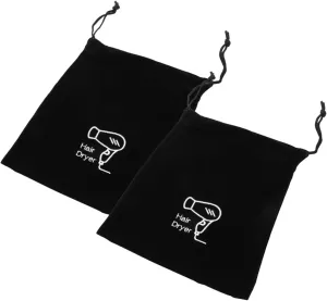 MERRYHAPY Hair Dryer Holder 2pcs Drawstring Hair Dryer Bag for Home Travel Easy to Use