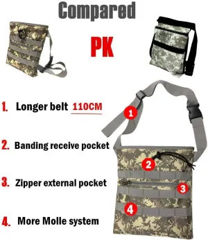 Metal Detector Drawstring Digger's Pouch and Combo Recycling Bag Pick Up Small Pockets for Metal Detecting
