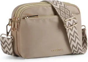 Missnine Small Crossbody Bags for Women, Travel Handbags and Purses, Trendy Nylon Shoulder Bag with Adjustable Strap