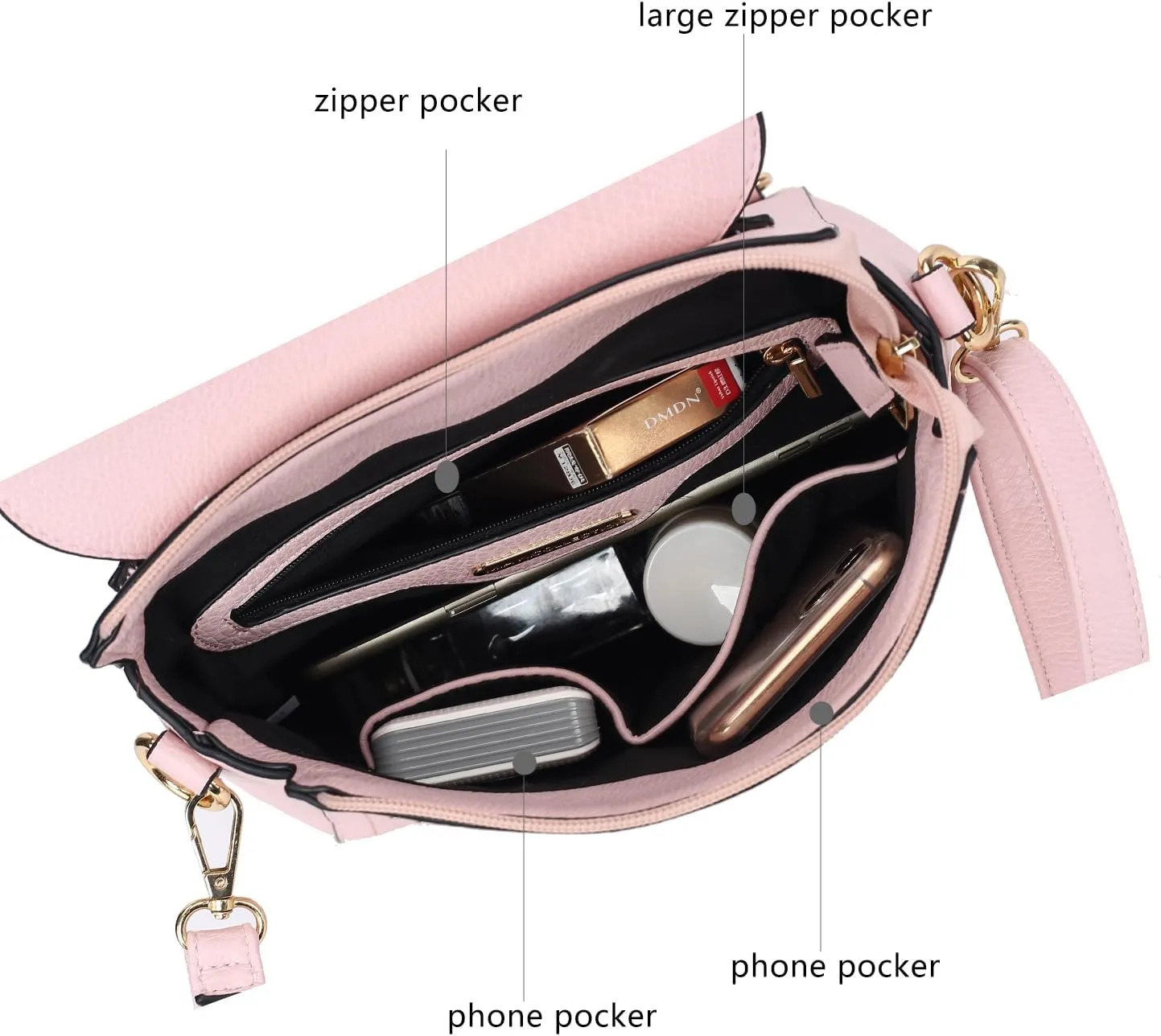 MKF Collection Shoulder Bag Convertible Handbag, Women’s Backpack, Satchel & Crossbody 3-in-1 Top-Handle Purse by Mia K