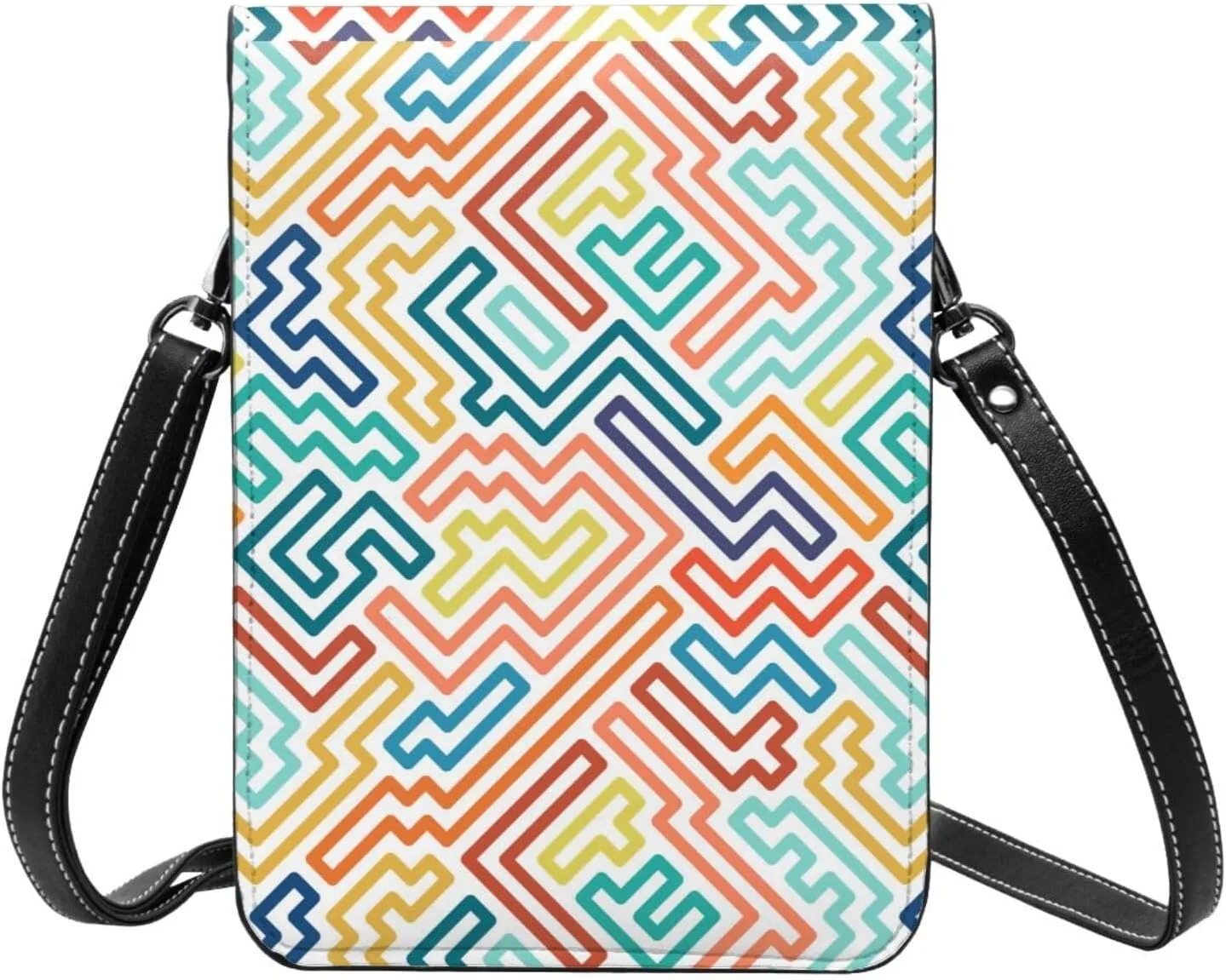 Mmm Fight Womens Crossbody Bags Flower Pattern Phone Bag Wallet Purses Adjustable Strap