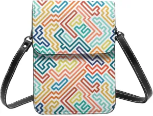 Mmm Fight Womens Crossbody Bags Flower Pattern Phone Bag Wallet Purses Adjustable Strap