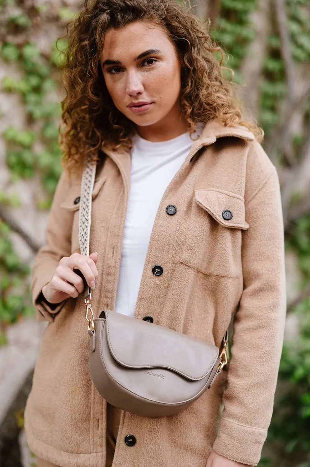 Modern Chic Crossbody Bags for Women - Ellis Convertible Crossbody Purse, Vegan Leather Shoulder Bag with Two Straps
