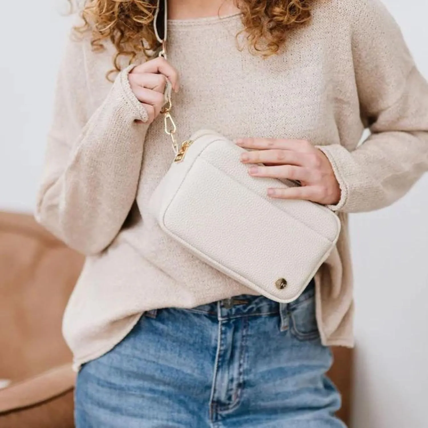 Modern Chic Crossbody Bags for Women - Willow Convertible Crossbody Purse, Vegan Leather Shoulder or Belt Bag with Strap