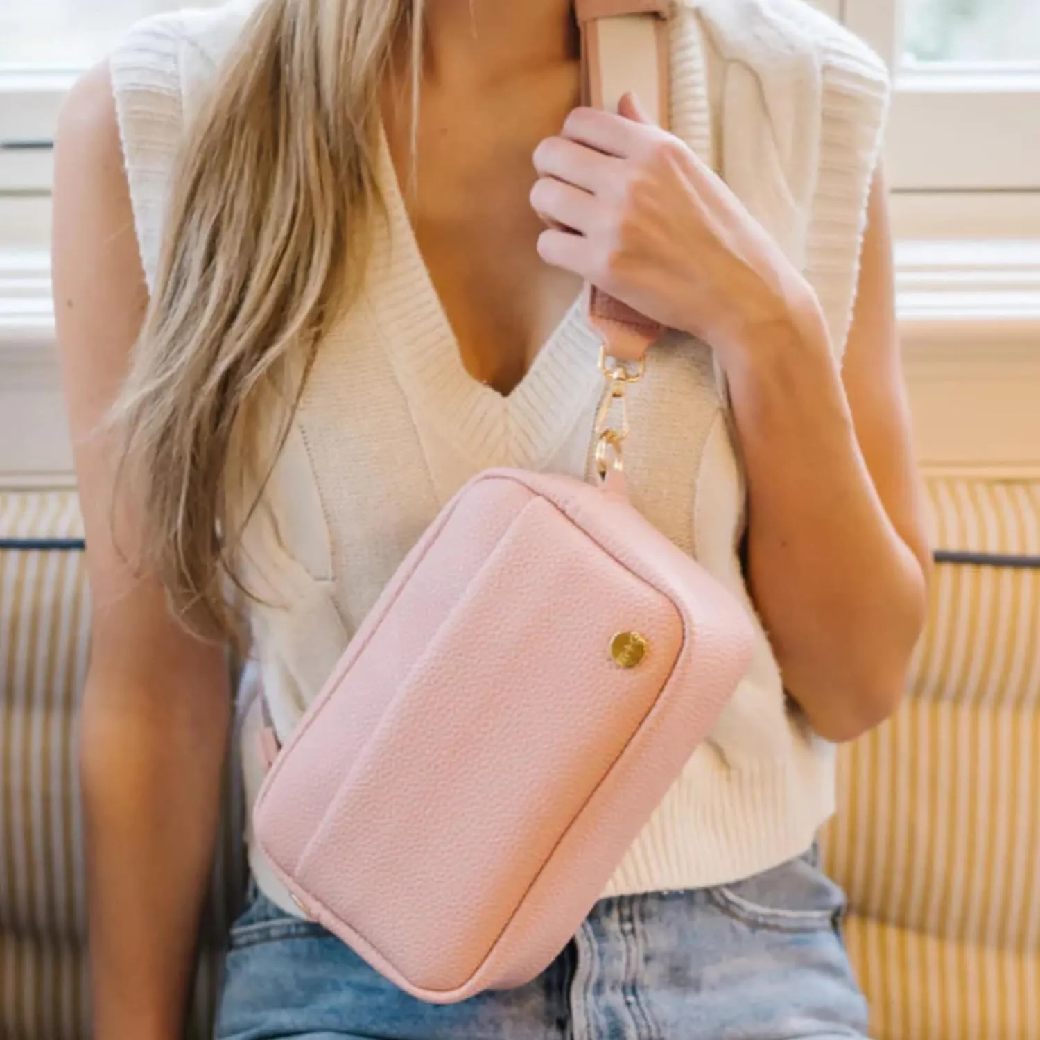 Modern Chic Crossbody Bags for Women - Willow Convertible Crossbody Purse, Vegan Leather Shoulder or Belt Bag with Strap