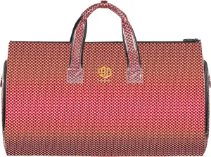 Modoker Carry on Garment Bags for Travel, Convertible Garment Duffel Bag with Shoulder Strap for Men Women- 2 in 1 Hanging Suitcase Suit Travel Bags, Glitter Red