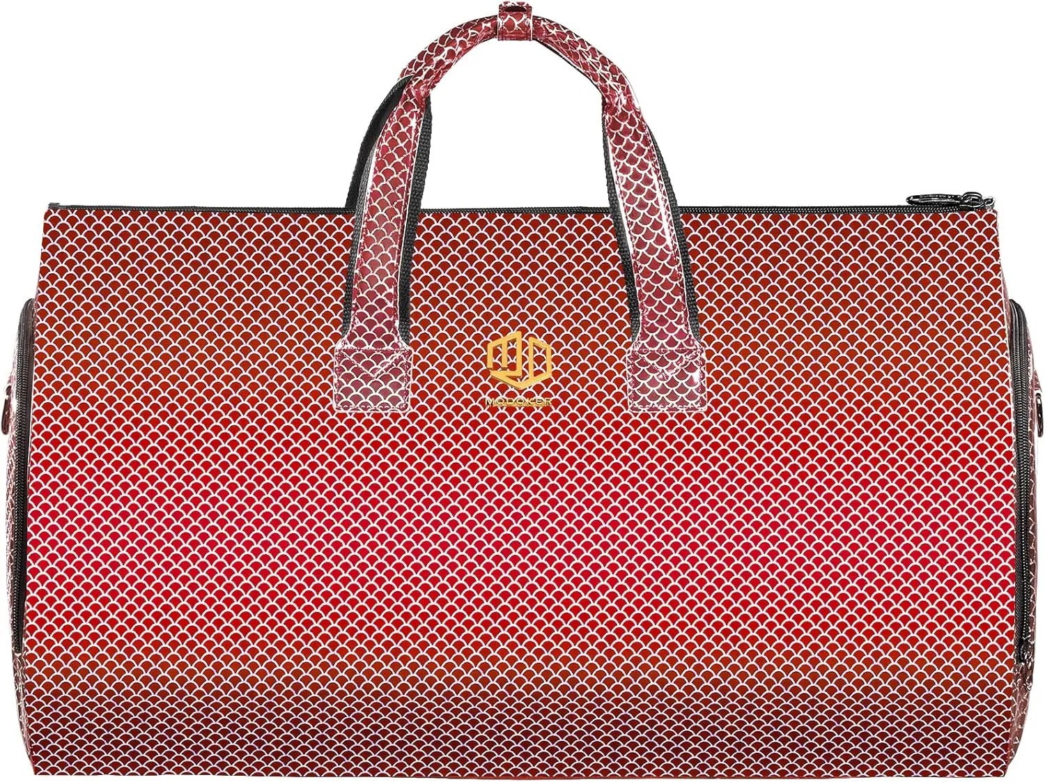 Modoker Carry on Garment Bags for Travel, Convertible Garment Duffel Bag with Shoulder Strap for Men Women- 2 in 1 Hanging Suitcase Suit Travel Bags, Glitter Red