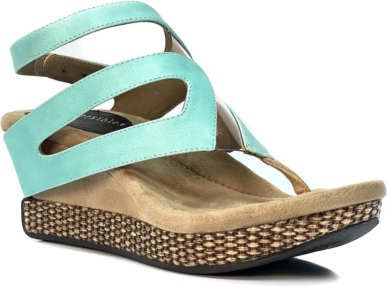 Modzori Zoey Women's Mid Wedge Reversible Sandal