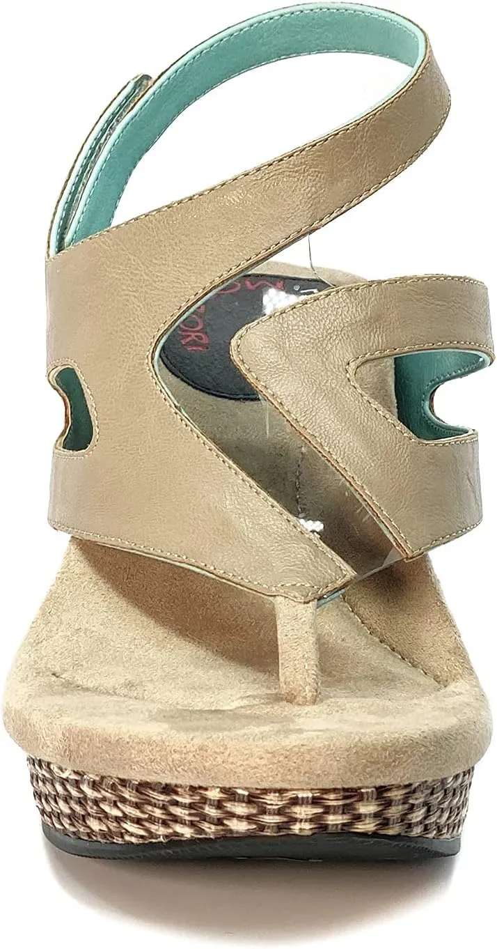 Modzori Zoey Women's Mid Wedge Reversible Sandal