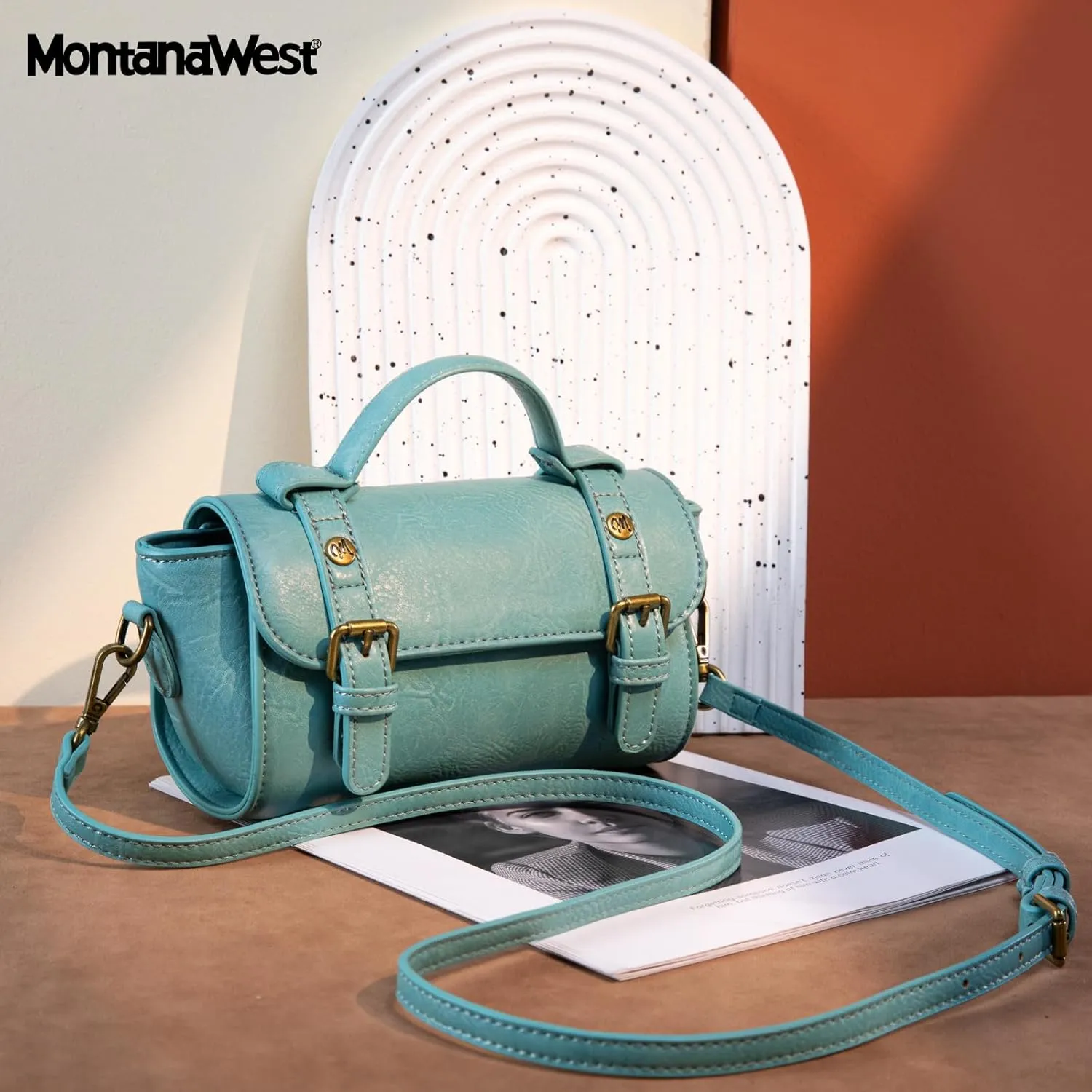 Montana West Small Satchel Bag Messenger Purses Vintage Crossbody Bag for Women