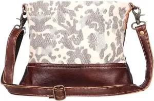 Myra Bags Selfless Canvas, leather & Rug Shoulder Bag S-1922