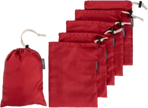 Nylon Stuff Sack Set 6-Piece (1.5L/7.5L/12.8L); Drawstring Storage Sack; Ditty Bags Medium Large XL Pouch for Organization Travel Camping Backpacking Down Jacket; Assorted Colors