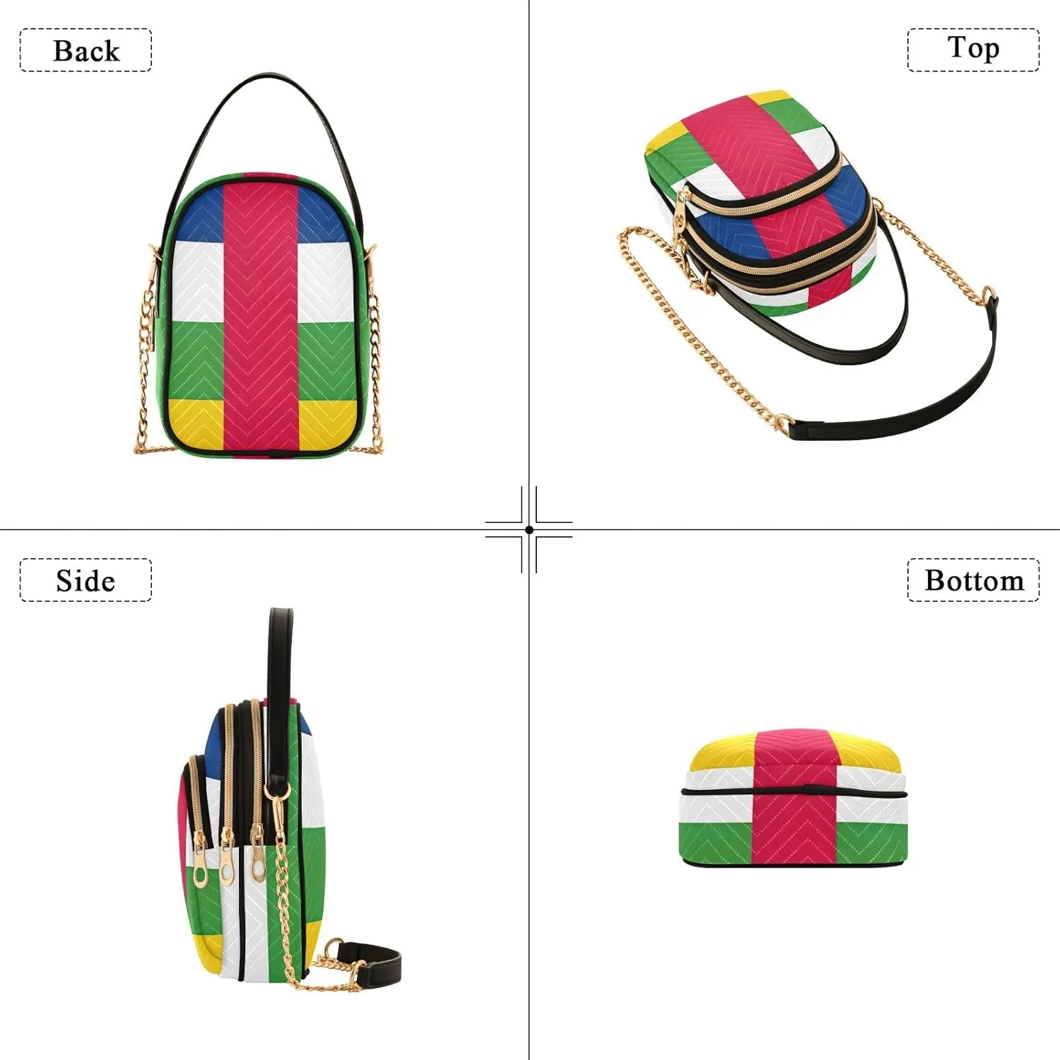 ODAWA Guinea Flag National Guinean Women Bags Crossbody Cell Phone Crossbody Bags for Women Small Sling Crossbody Bags