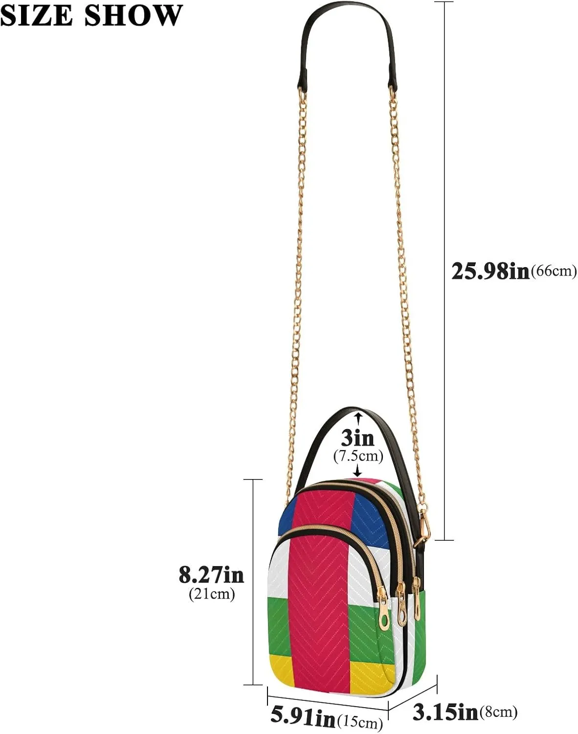 ODAWA Guinea Flag National Guinean Women Bags Crossbody Cell Phone Crossbody Bags for Women Small Sling Crossbody Bags