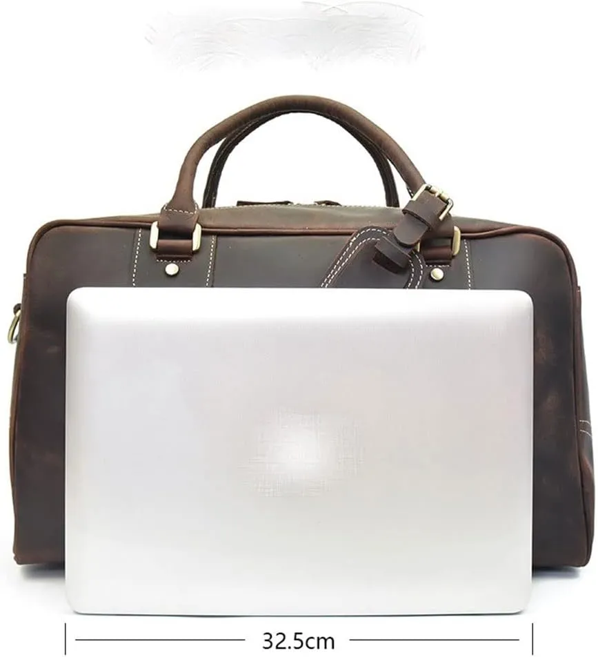 Original Retro Men's Handbag Large-capacity Travel Bag Diagonal Luggage Bag Travel Business Bag