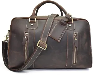 Original Retro Men's Handbag Large-capacity Travel Bag Diagonal Luggage Bag Travel Business Bag