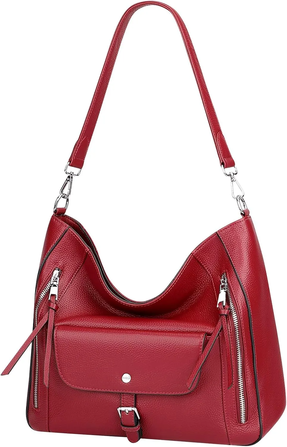 Over Earth Genuine Leather Hobo Bags for Women Soft Large Shoulder Handbags Ladies Classic Work Purses and Handbags