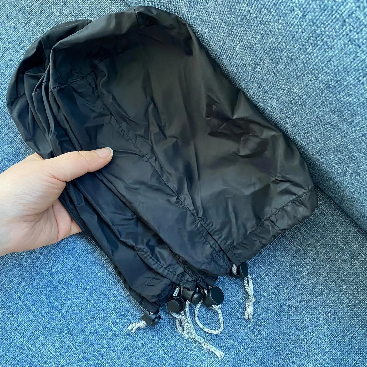 Pack of 5 Pcs Ultralight Small Nylon Drawstring Storage Pouch Bag for Travel and outdoors