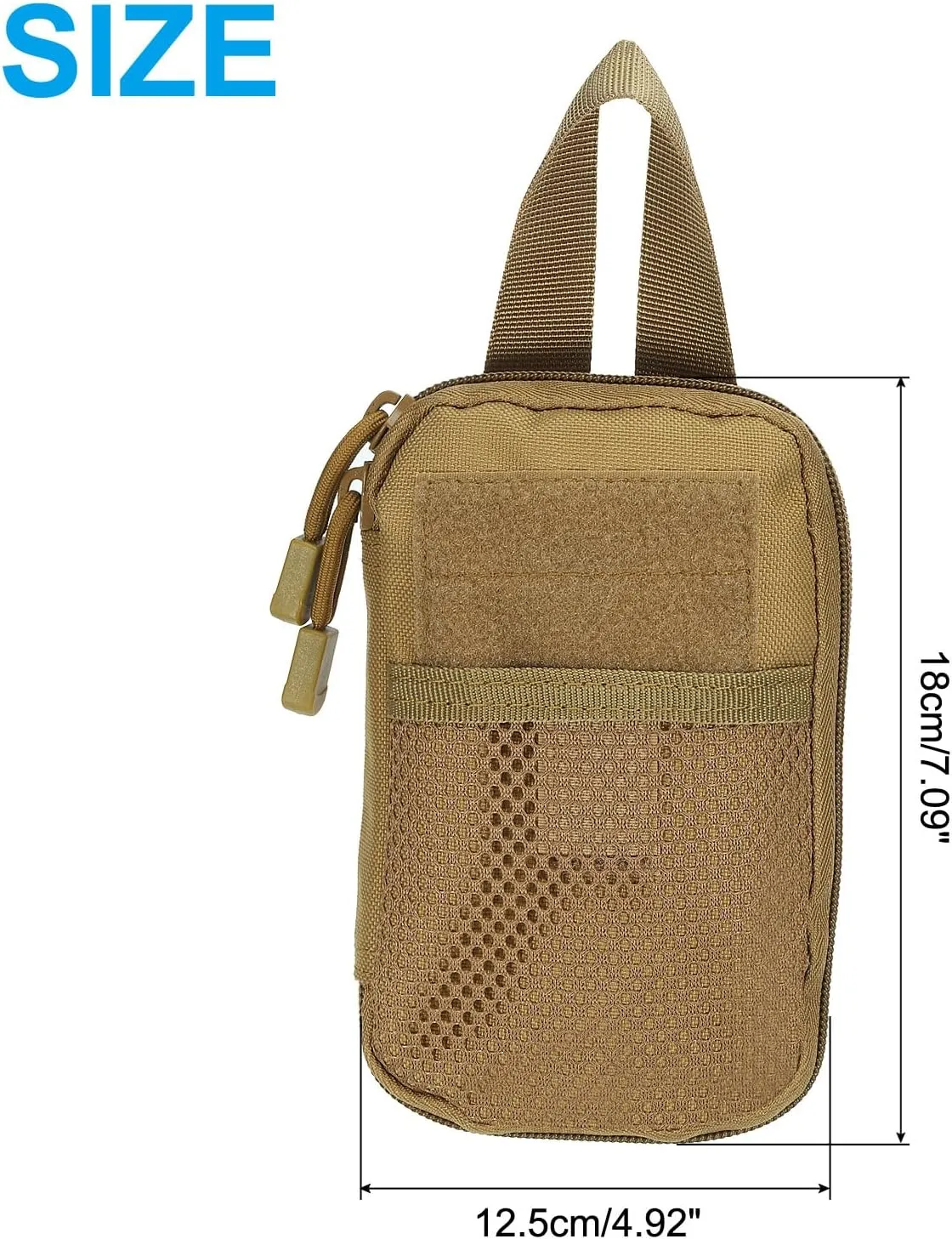 PATIKIL Dump Pouch, Folding Dump Waist Bag Roll-Up Drawstring Tool Storage Pack Backpack Accessories Shooting Climbing Outdoor Sports Bag