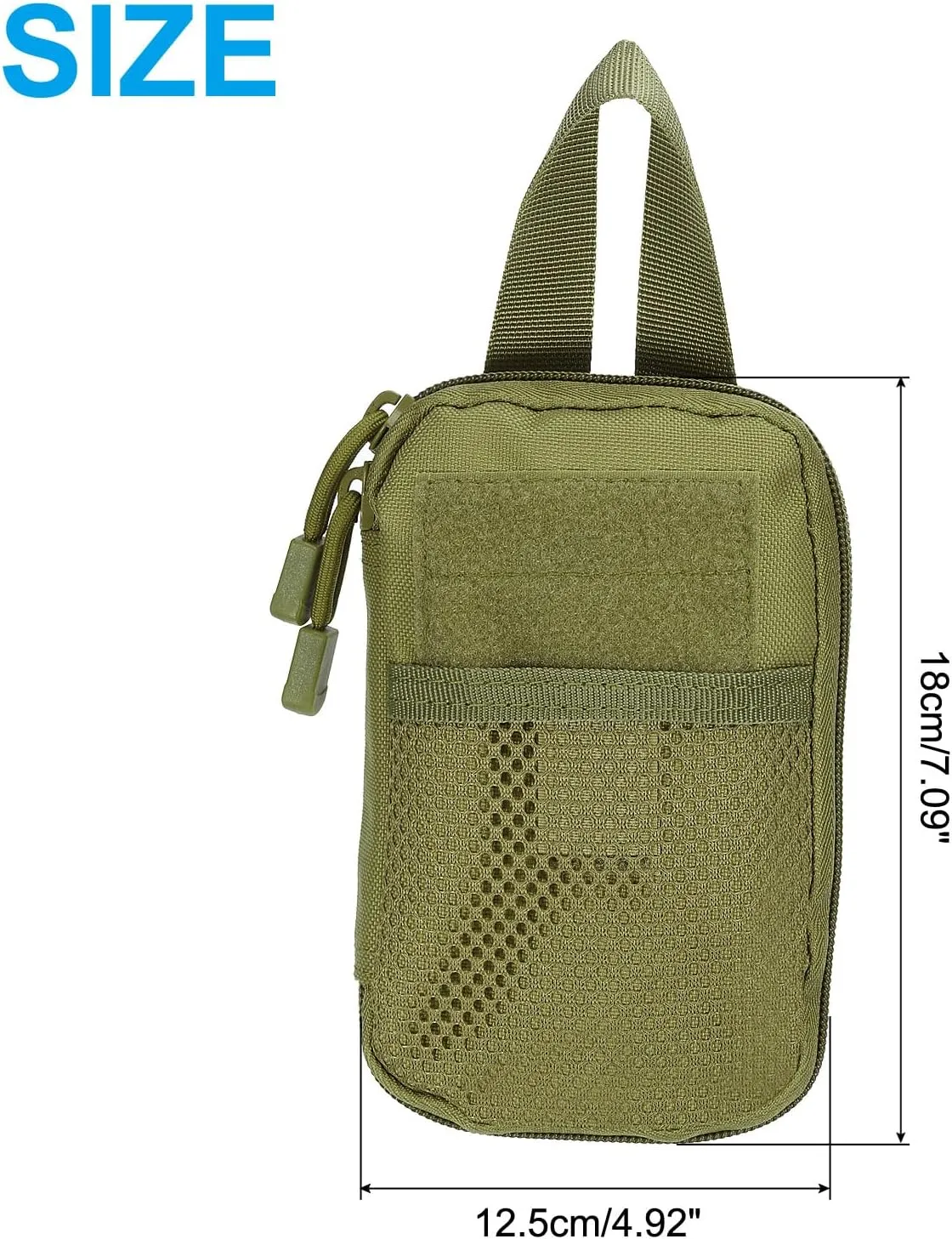PATIKIL Dump Pouch, Folding Dump Waist Bag Roll-Up Drawstring Tool Storage Pack Backpack Accessories Shooting Climbing Outdoor Sports Bag