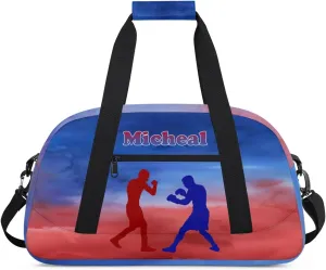 Personalized Boxing Duffel Bag for Boys, Custom Gym Bag Overnight Bags for Travel Weekender Practice