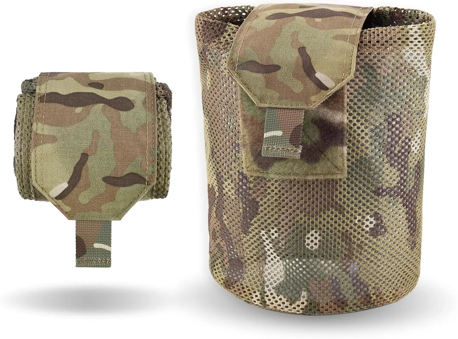 PETAC GEAR Dump Pouch,Molle Drawstring Mag Pouches,Roll Up Foldable Tactical Recovery Tool Pack,EDC Drop Net Storage Bag …
