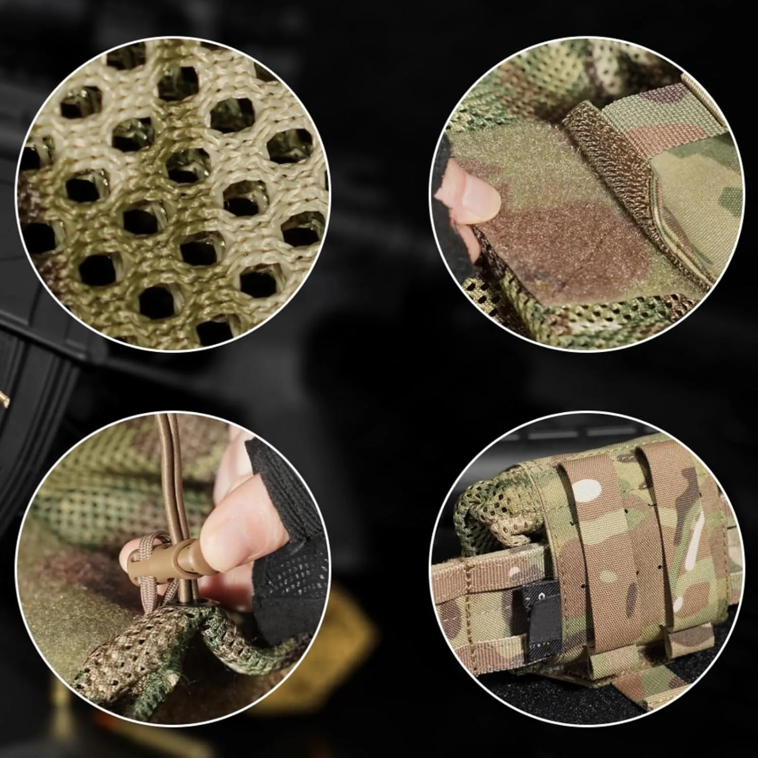 PETAC GEAR Dump Pouch,Molle Drawstring Mag Pouches,Roll Up Foldable Tactical Recovery Tool Pack,EDC Drop Net Storage Bag …