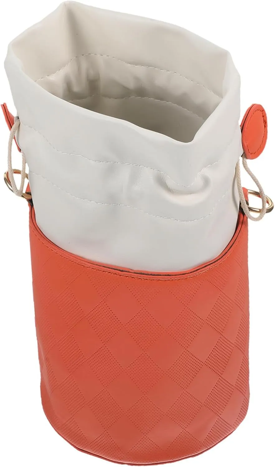 Pineapple Drawstring Pouch Stylish Shoulder Bag for Women Belt Bag Chain Trendy Straw Bucket Bag for Daily