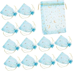 PLAFOPE 4x6 Inches Organza Drawstring Bags 100pcs Candy Pouches Organza Jewelry Storage Bags for Gatherings for Events