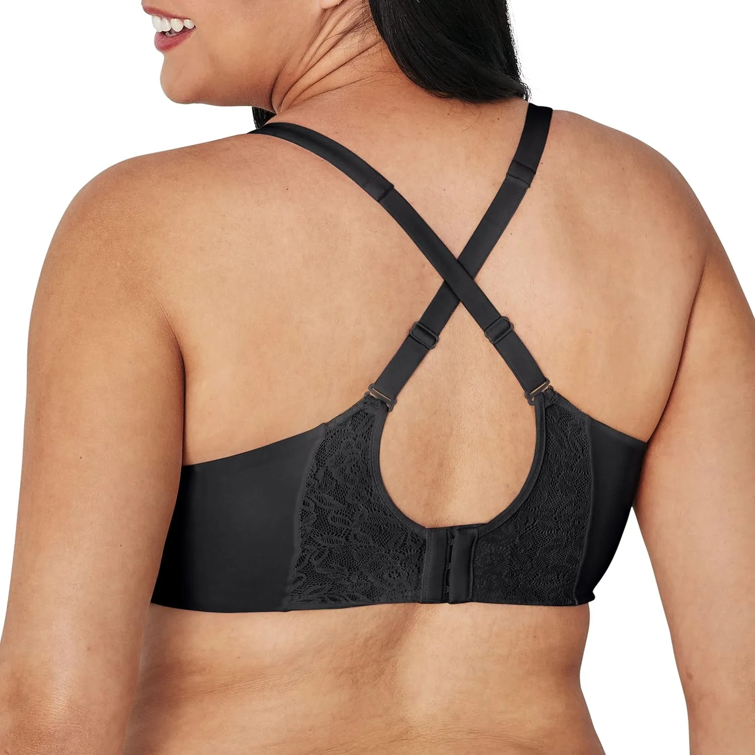 PLAYTEX Women's Plus Size Secrets Ultra Soft ComfortFlex Fit Convertible Wirefree Bra Us4832