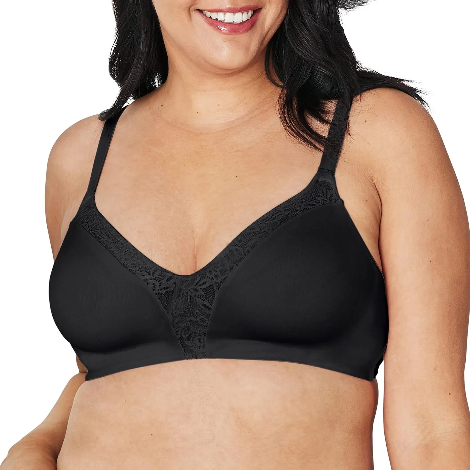 PLAYTEX Women's Plus Size Secrets Ultra Soft ComfortFlex Fit Convertible Wirefree Bra Us4832