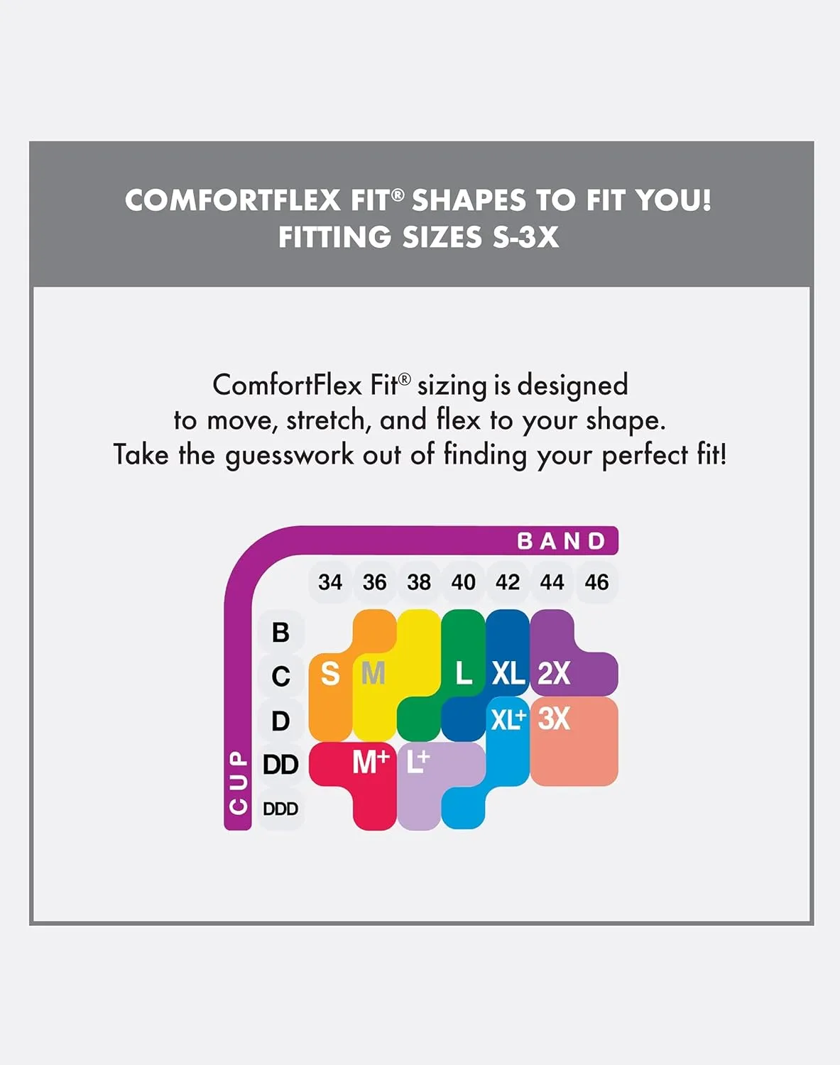 PLAYTEX Women's Plus Size Secrets Ultra Soft ComfortFlex Fit Convertible Wirefree Bra Us4832