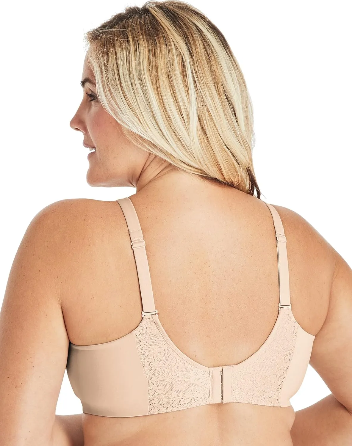 PLAYTEX Women's Plus Size Secrets Ultra Soft ComfortFlex Fit Convertible Wirefree Bra Us4832
