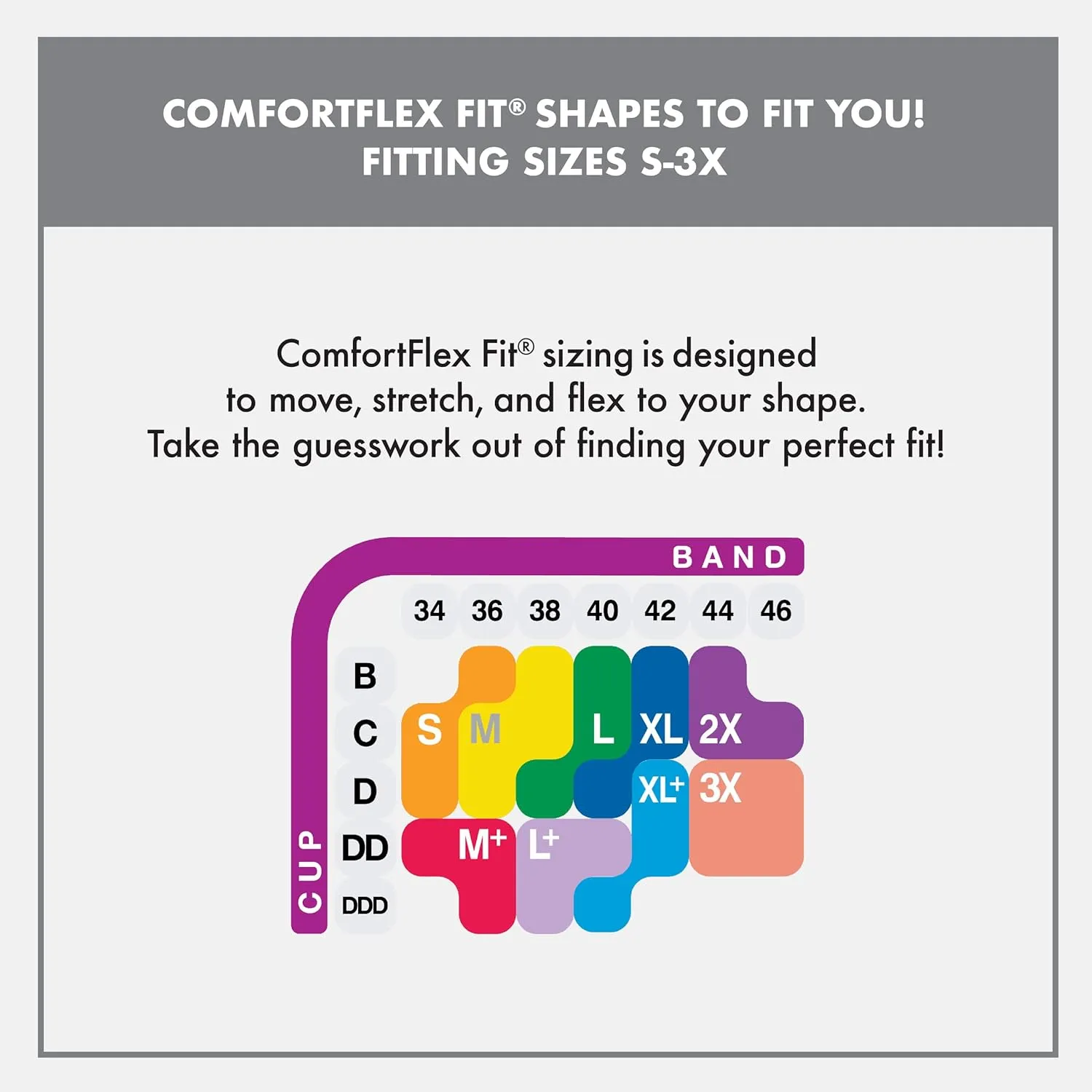 PLAYTEX Women's Plus Size Secrets Ultra Soft ComfortFlex Fit Convertible Wirefree Bra Us4832
