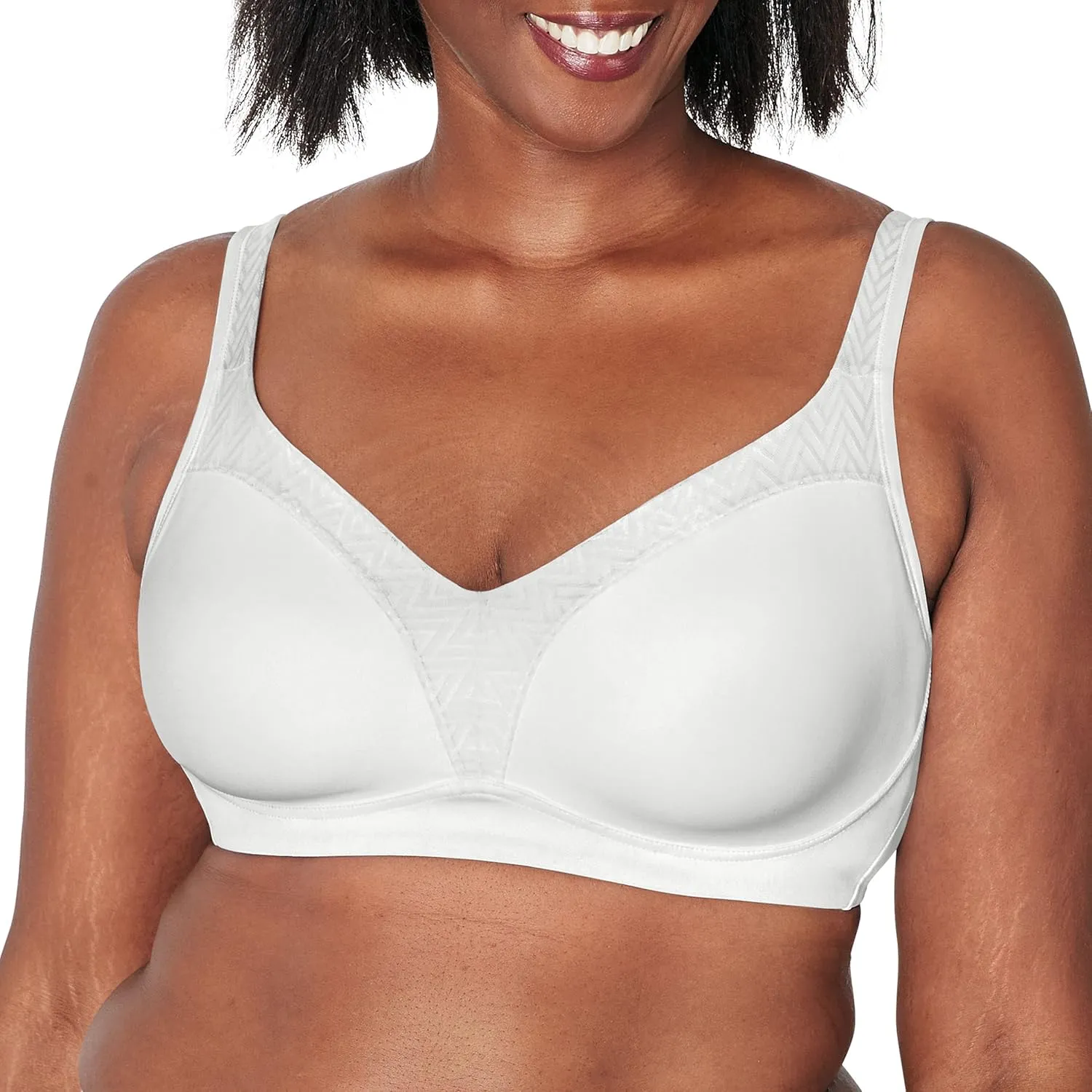 PLAYTEX Women's Wireless Bra with Bounce Control, Full-coverage Convertible Wireless T-Shirt Bra, Full-support Wirefree Bra