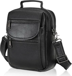 Polare Italian Cowhide Leather Messenger Bag Anti-Theft Shoulder Pouch Sling Bag Waterproof Purse Crossbody Bags Handbag