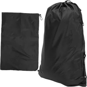 Polyester Drawstring Laundry Backpack Large Tote Bag for College Dorms