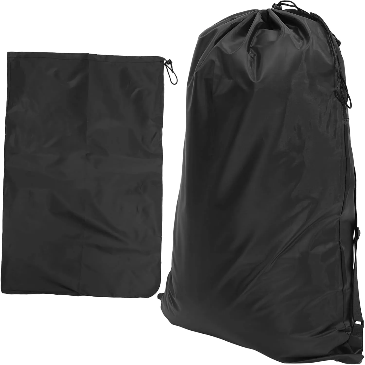 Polyester Drawstring Laundry Backpack Large Tote Bag for College Dorms