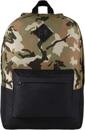 Port Authority Retro Backpack BG7150, Military Camo/ Black, OSFA