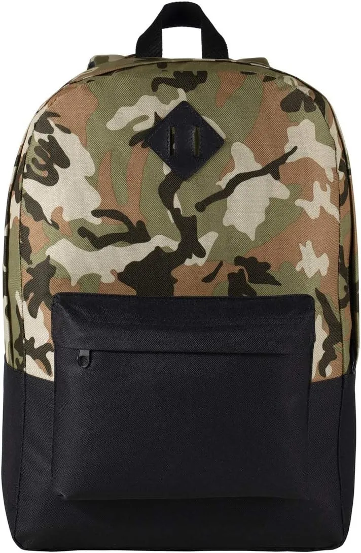 Port Authority Retro Backpack BG7150, Military Camo/ Black, OSFA
